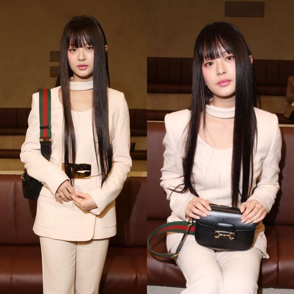 2023秋冬時裝週!女星髮型盤點:JISOO浪漫人魚捲、全智賢溫柔水波捲、JOLIN羊絨捲,修小臉的絕美髮型示範!-3