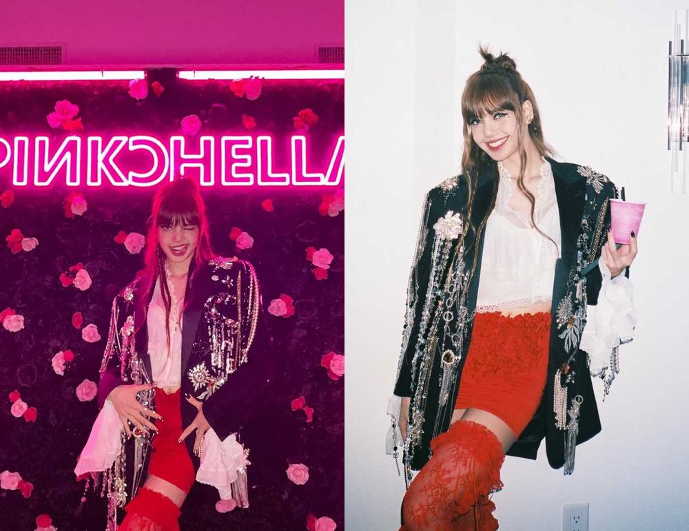Coachella音樂節『BLACKPINK第二場造型』戰袍穿搭全解析!四閨女辣度狂飆登熱搜!-9