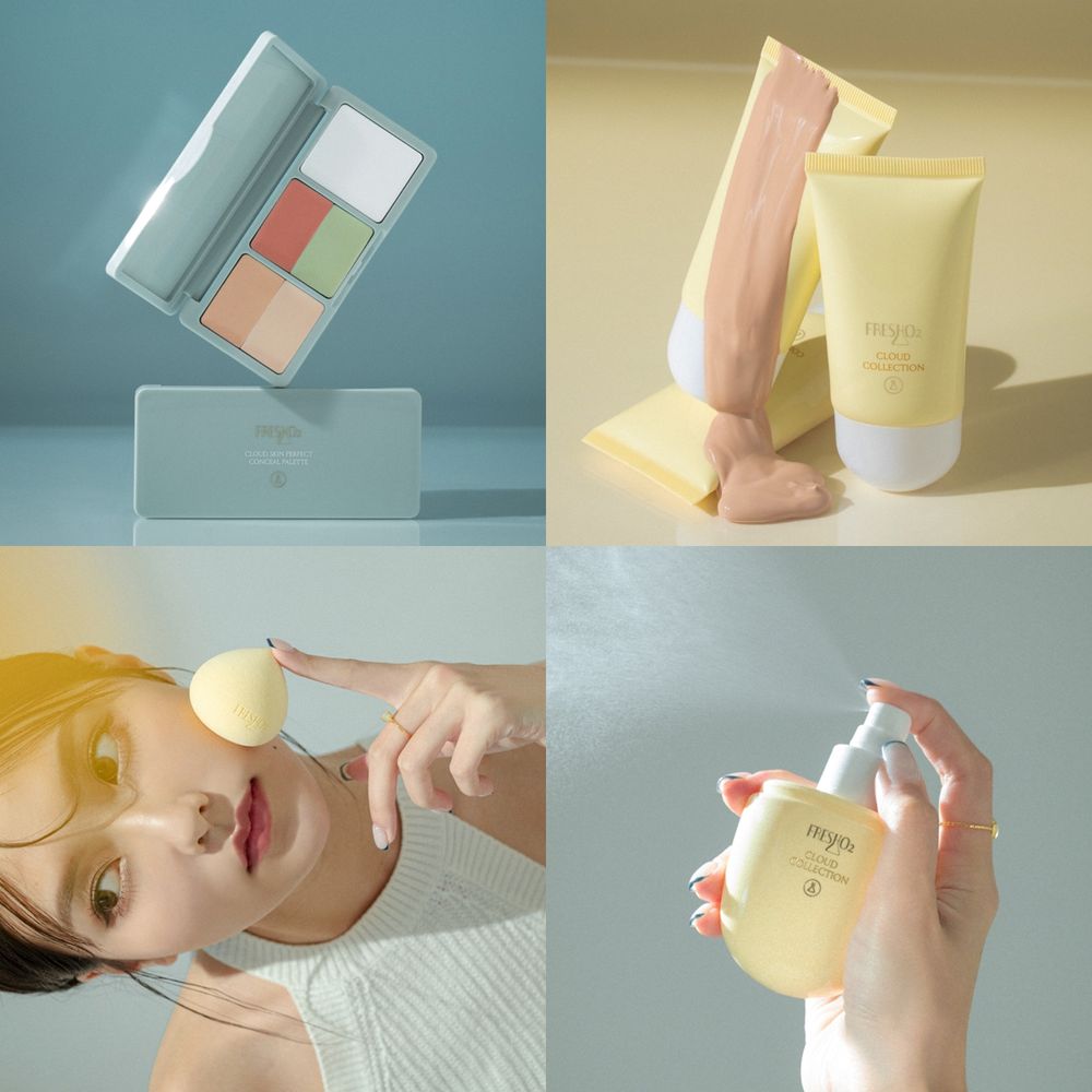 2023開架底妝推薦!FreshO2「軟綿雲朵底妝系列」CC素顏霜、遮瑕定妝蜜粉、定妝噴霧...悶濕高溫最強底妝神器!-7