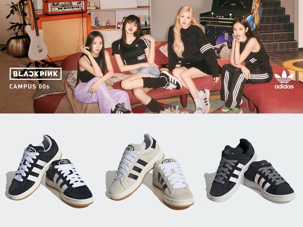 2023年BLACKPINK公主們新歡球鞋來了!adidas CAMPUS 00s澎澎厚底鞋,超顯瘦穿上直接變精靈腿!-1