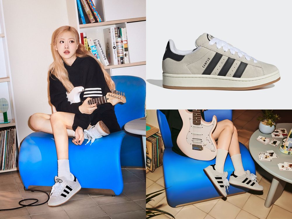 2023年BLACKPINK公主們新歡球鞋來了!adidas CAMPUS 00s澎澎厚底鞋,超顯瘦穿上直接變精靈腿!-6