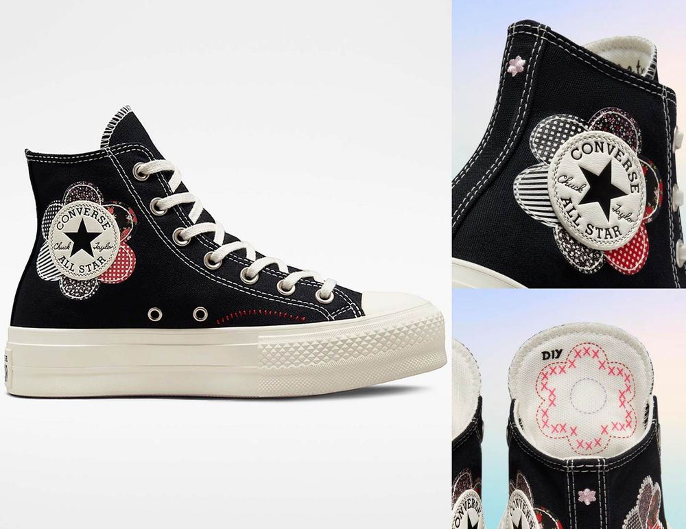 韓妞都在瘋這雙!Converse最新夢幻『刺繡小花』帆布鞋!粉嫩配色+甜甜價誰不心動?-8