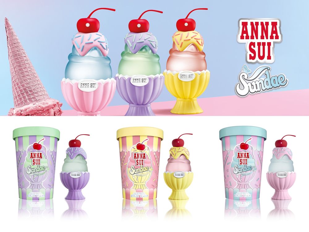 一開賣秒被搶空！ANNA SUI 『冰淇淋水果聖代香水』，粉紅葡萄柚、糖漬檸檬、草莓奶油香，從香氣到瓶身可愛爆擊！-2