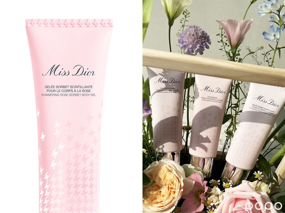 用玫瑰花瓣洗澡!MISS DIOR玫瑰香氛沐浴三步驟,洗完身上香氣、就像捧一大束玫瑰花的淡淡優雅香!-3