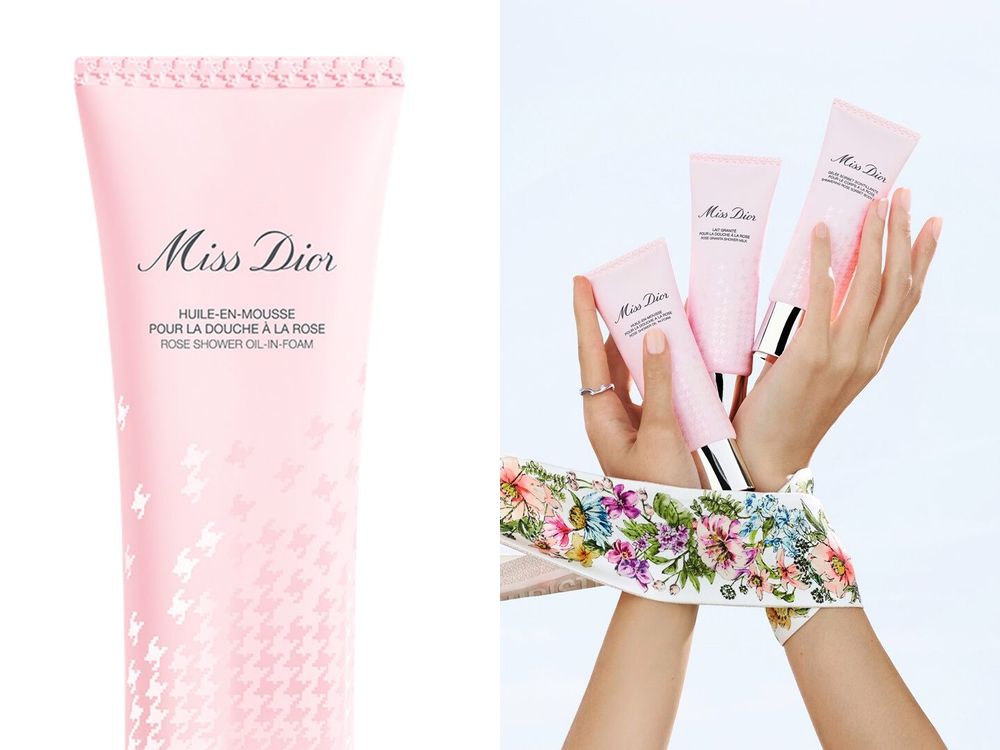 用玫瑰花瓣洗澡!MISS DIOR玫瑰香氛沐浴三步驟,洗完身上香氣、就像捧一大束玫瑰花的淡淡優雅香!-8