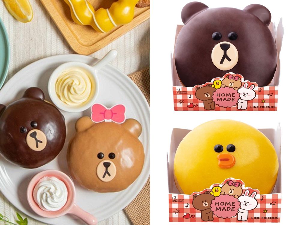 Mister Donut檸檬優格新品上市!LINE FRIENDS熊大、莎莉化身甜甜圈,萌度破表快點帶回家!-3