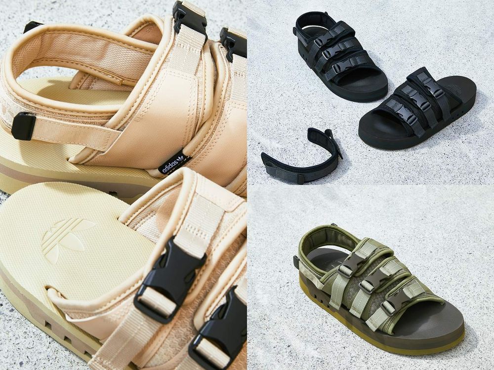 嬌小女美腿神器adidas Originals『爆款厚底涼鞋』鉛筆腿一秒GET!綿綿雲朵大底超舒服!-4