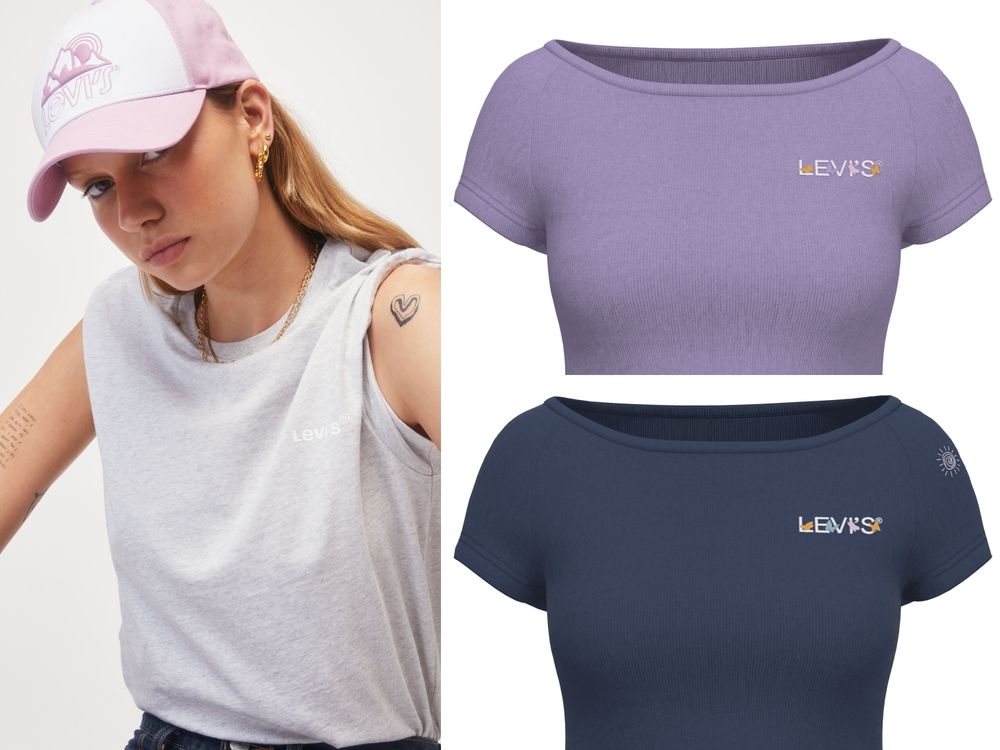 夏天穿搭得擁有一件！LEVI’S Logo Tee『穿搭公式』搭牛仔褲就很好看！短版、小LOGO款必收！-7