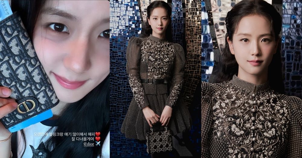 JISOO真迪奧公主巴黎看秀！雙辮半盤髮＋泡麵捲長髮，化身中世紀公主！網讚：「史上最美的一套！」-1