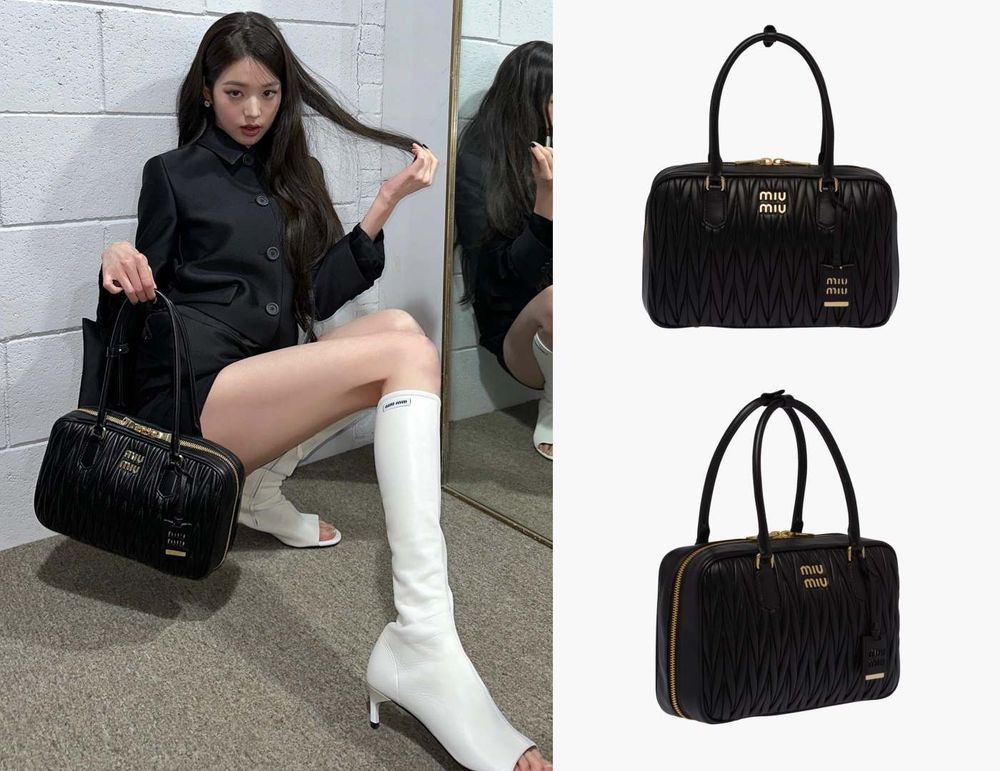 人間Miu Miu是她!IVE張員瑛『女神同款』Miu Miu入門精品包、必買型號價格整理!-4