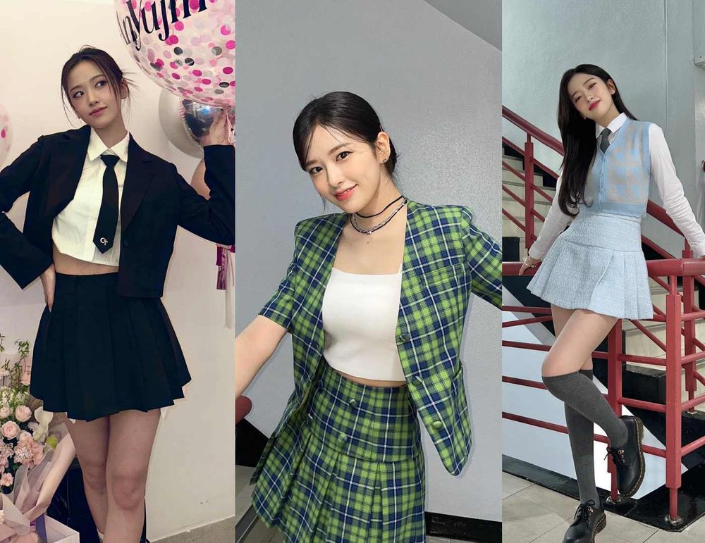 為何她晉升時尚圈新寵?看完IVE安俞真『私服穿搭』瞬間被圈粉!碎花這樣穿擺脫老氣感!-5