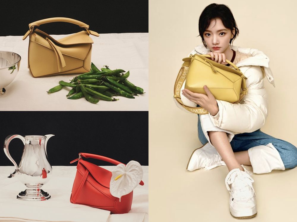 LOEWE經典入門包PUZZLE、HAMMOCK吊床包『薄荷藍、奶油黃…』新色價格整理！-2