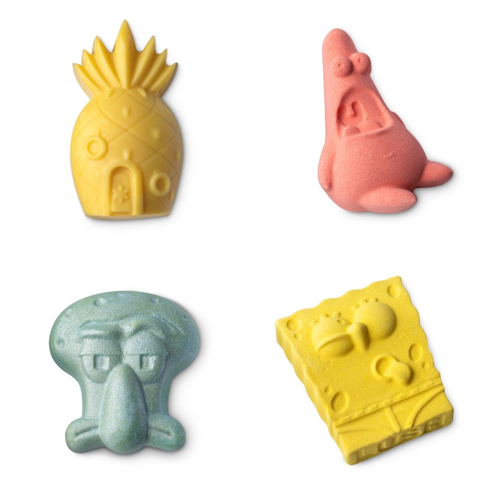 LUSH x 海綿寶寶史上最呆萌聯名:海綿寶寶香氛皂、派大星汽泡彈、美味蟹堡沐浴組...,可愛到心臟爆擊!-3