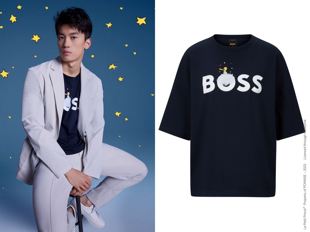 BOSS X 小王子LE PETIT PRINCE 80周年系列『星空T恤、玫瑰粉洋裝』鐵粉要收藏！-5
