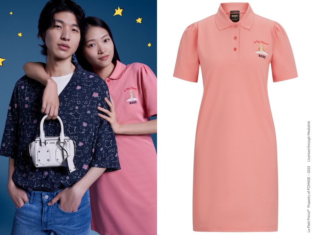 BOSS X 小王子LE PETIT PRINCE 80周年系列『星空T恤、玫瑰粉洋裝』鐵粉要收藏！-6