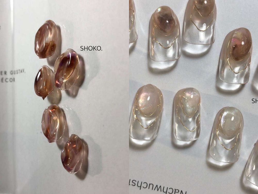 2023夏季美甲推薦!人魚公主冰涼美甲範本:漸變極光風、冰透純欲風、多巴胺風...,通通夢幻又清涼!-6