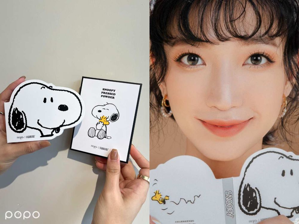 2023開架彩妝推薦！FreshO2X史努比聯名彩妝：焦糖6色眼影盤、潤色護唇膏...，超萌查理布朗收納包只送不賣！-7