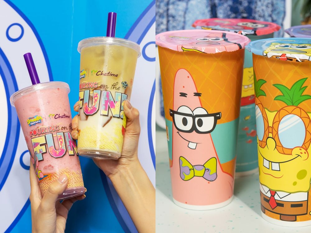 2023夏天必喝手搖飲新品！日出茶太 X 海綿寶寶派大星飲料杯、環保袋加購周邊可愛瘋掉！-3