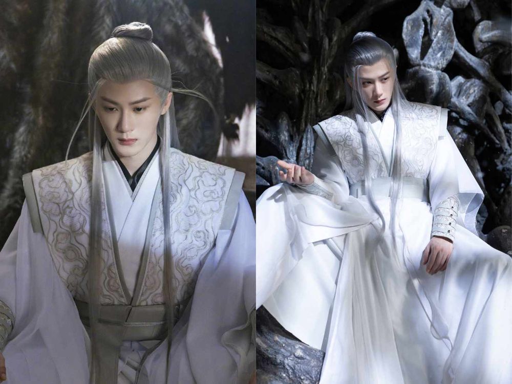 8位古裝陸劇白髮男神！檀健次《長相思》神仙下凡、成毅自帶仙氣，王鶴棣《蒼蘭訣》一掃負評帥出新高度！-6