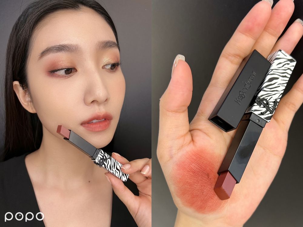 2023七夕情人節禮物推薦！YSL「螢光斑馬限定唇膏」絕美絲絨玫瑰棕，上唇秒顯白！情人節限定斑馬愛心禮盒、太想要了！-16