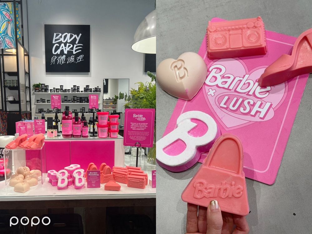 芭比香原來是這個！LUSH攜手Barbie聯名香氛，上架秒售空芭比香水、手提包香皂、B字泡泡浴...，快搶限量很殘酷-3