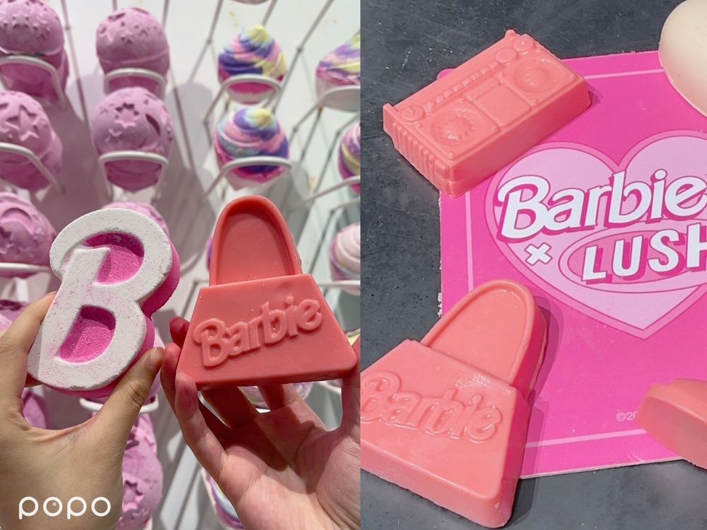 芭比香原來是這個！LUSH攜手Barbie聯名香氛，上架秒售空芭比香水、手提包香皂、B字泡泡浴...，快搶限量很殘酷-6