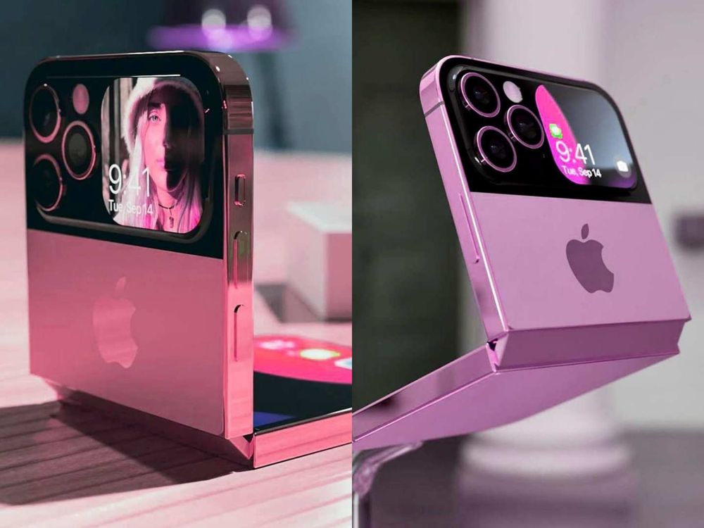 蘋果iPhone15要有摺疊機了？夢幻配色「玫瑰粉、紫莓粉」渲染圖、售價搶先看！-4