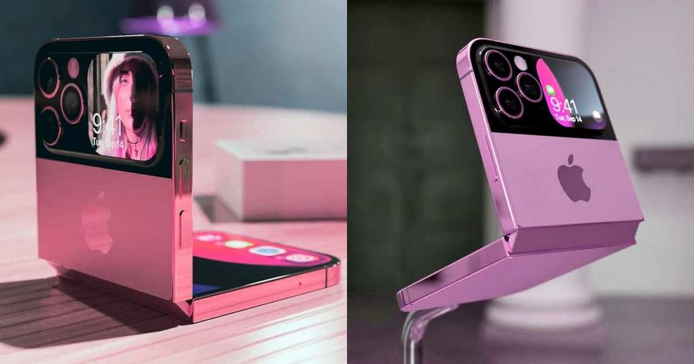 蘋果iPhone15要有摺疊機了？夢幻配色「玫瑰粉、紫莓粉」渲染圖、售價搶先看！-1