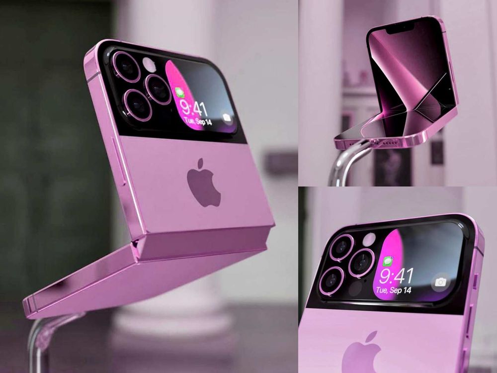 蘋果iPhone15要有摺疊機了？夢幻配色「玫瑰粉、紫莓粉」渲染圖、售價搶先看！-5