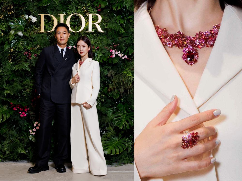 林依晨戴3.4億台幣「夢幻紅寶項鍊」現身Dior高級珠寶展、本人美到發光！-2