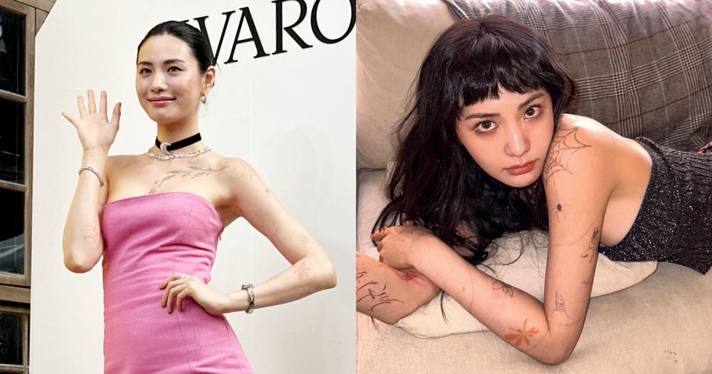 世一美臉孔《假面女郎》NANA來台！惹爭議刺青變淡了？裸背粉色小洋裝秀逆天長腿！-1