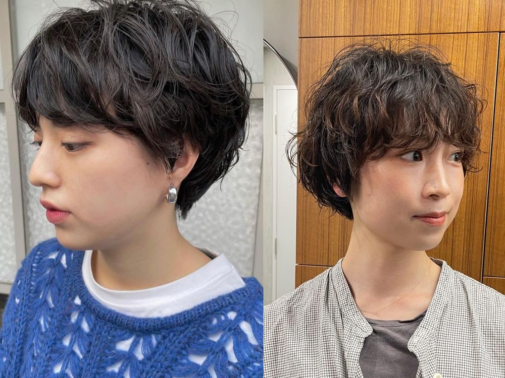 2023下半日系短髮燙髮推薦！慵懶法式燙、氣墊燙、波紋捲...，燙完立刻顯小臉，最適合留長過渡期選用！-7
