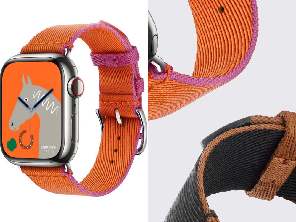 愛馬仕風美翻！applewatchＸHermès「全新4款錶帶」超搶眼，時尚又環保，皮革錶帶走入歷史-6