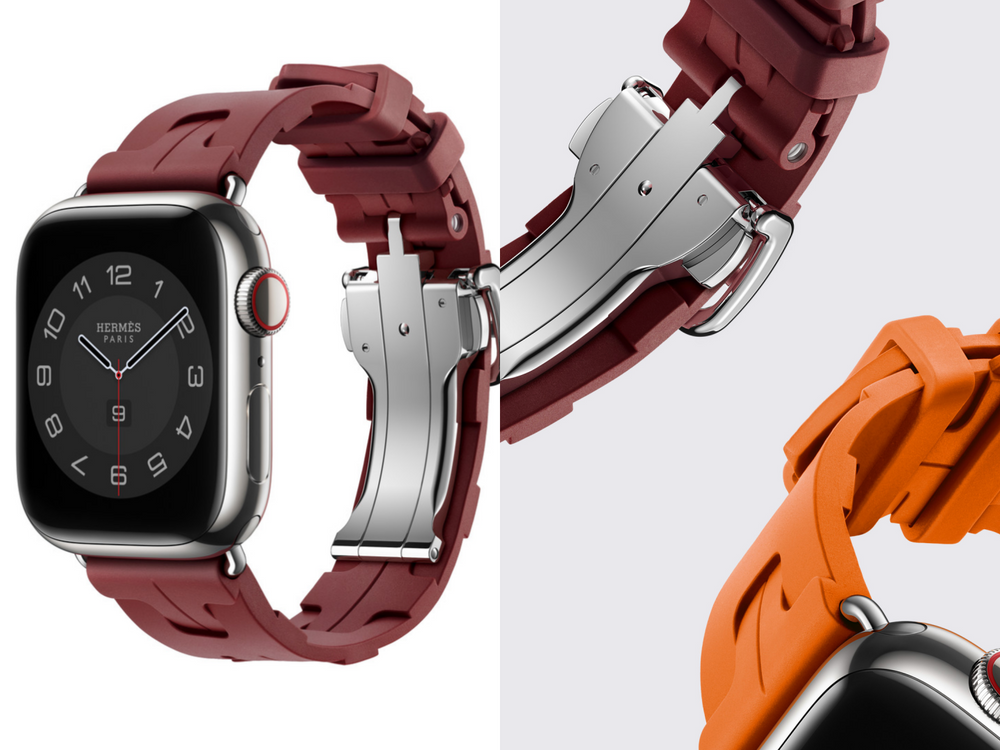 愛馬仕風美翻！applewatchＸHermès「全新4款錶帶」超搶眼，時尚又環保，皮革錶帶走入歷史-8