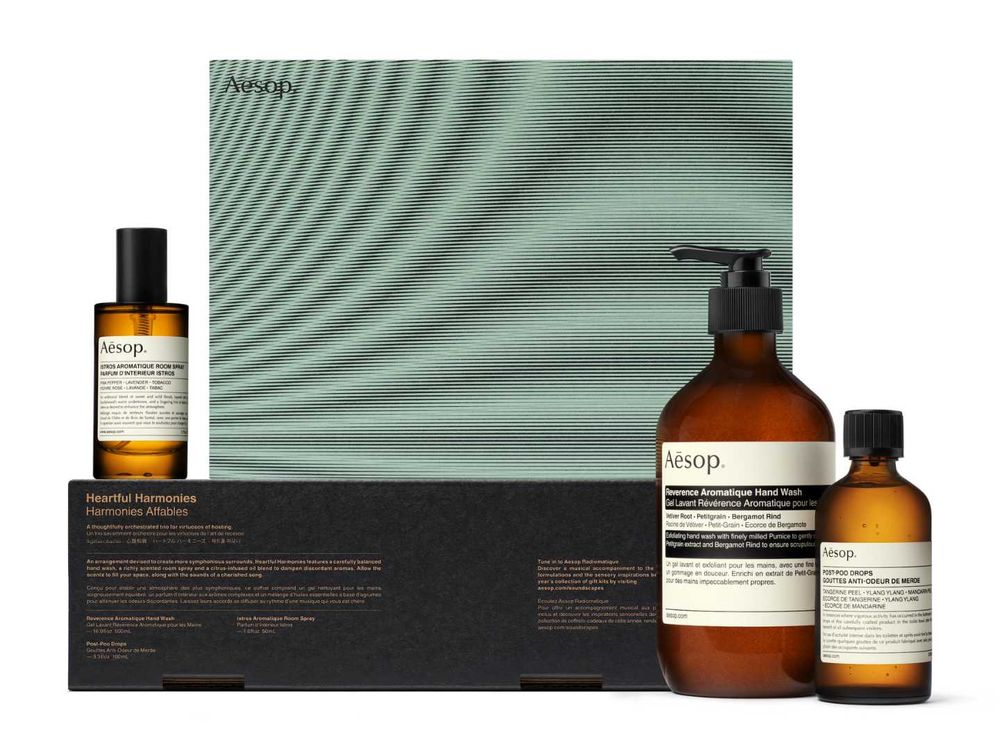 2023聖誕香氛身體保養組合推薦！Aesop 5款波紋音樂禮盒，護手霜、潔膚露、室內噴霧...，經典人氣熱賣品通通收編！-10
