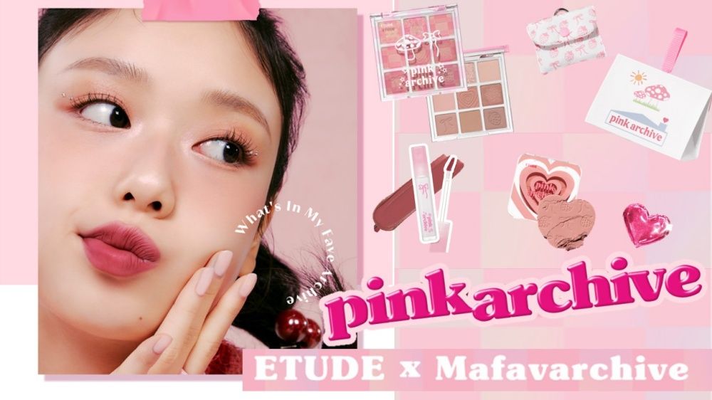 小紅書狂燒韓國聯名彩妝！ETUDE X MAFAVARCHIVE「甜妹系草莓汽水妝」粉紅控搶瘋、誰擦誰美的少女系彩妝！-8