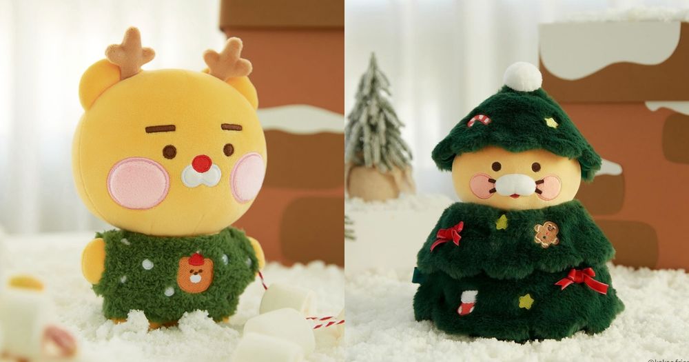 可愛爆炸！Kakao Friends聖誕限定「麋鹿萊恩、聖誕樹春植」交換禮物就它了！-1
