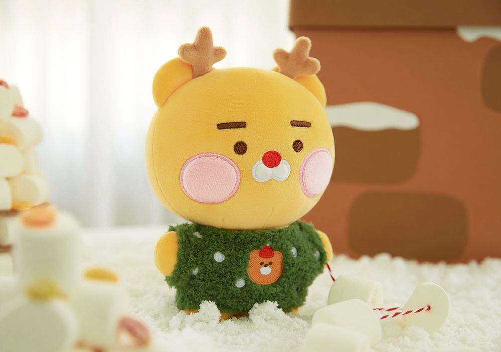 可愛爆炸！Kakao Friends聖誕限定「麋鹿萊恩、聖誕樹春植」交換禮物就它了！-5