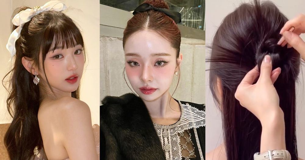 2024韓系綁髮造型TOP5！ROSE麻花半紮髮、張員瑛高馬尾公主頭...，女團都愛、五步驟完成顯瘦髮型！-1