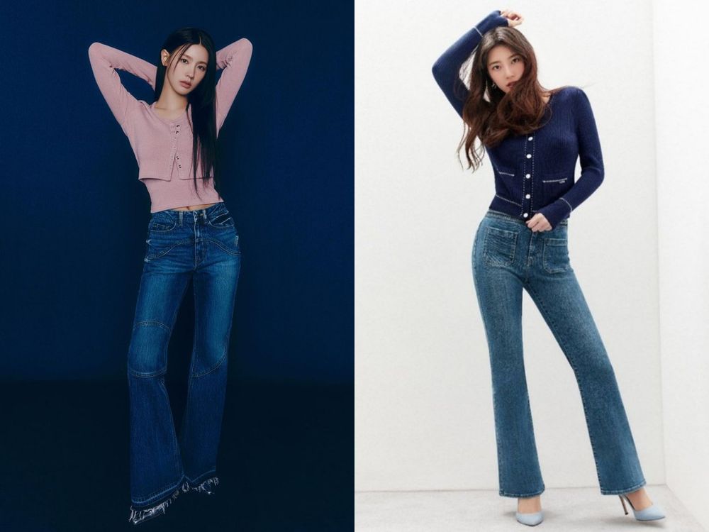 跟著韓星學【牛仔褲顯瘦穿搭】4大公式！「這招」根本梨形身材救星！-4