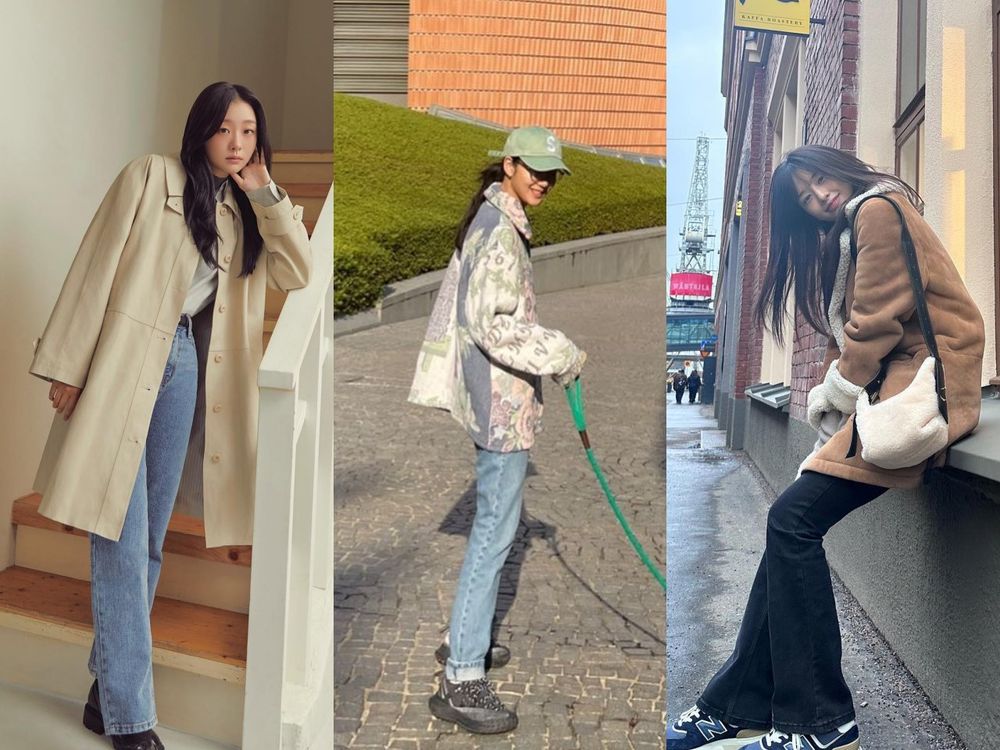 跟著韓星學【牛仔褲顯瘦穿搭】4大公式！「這招」根本梨形身材救星！-3