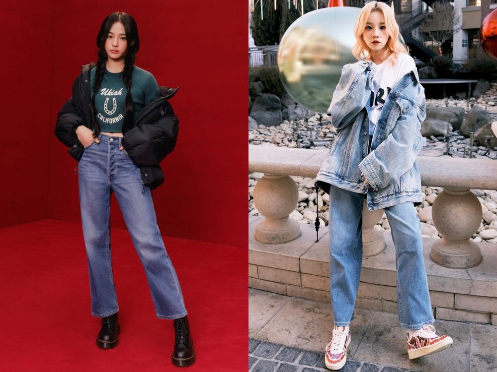 跟著韓星學【牛仔褲顯瘦穿搭】4大公式！「這招」根本梨形身材救星！-2