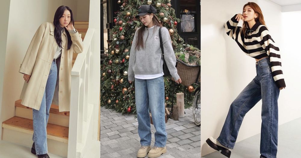 跟著韓星學【牛仔褲顯瘦穿搭】4大公式！「這招」根本梨形身材救星！-10