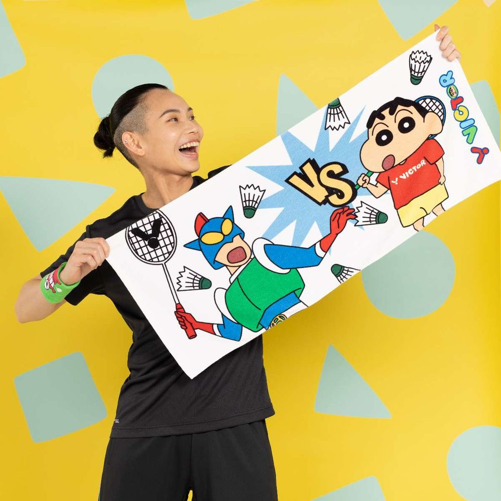 小新粉尖叫！VICTOR蠟筆小新聯名看完想打羽球了！球后戴資穎也超愛！-8