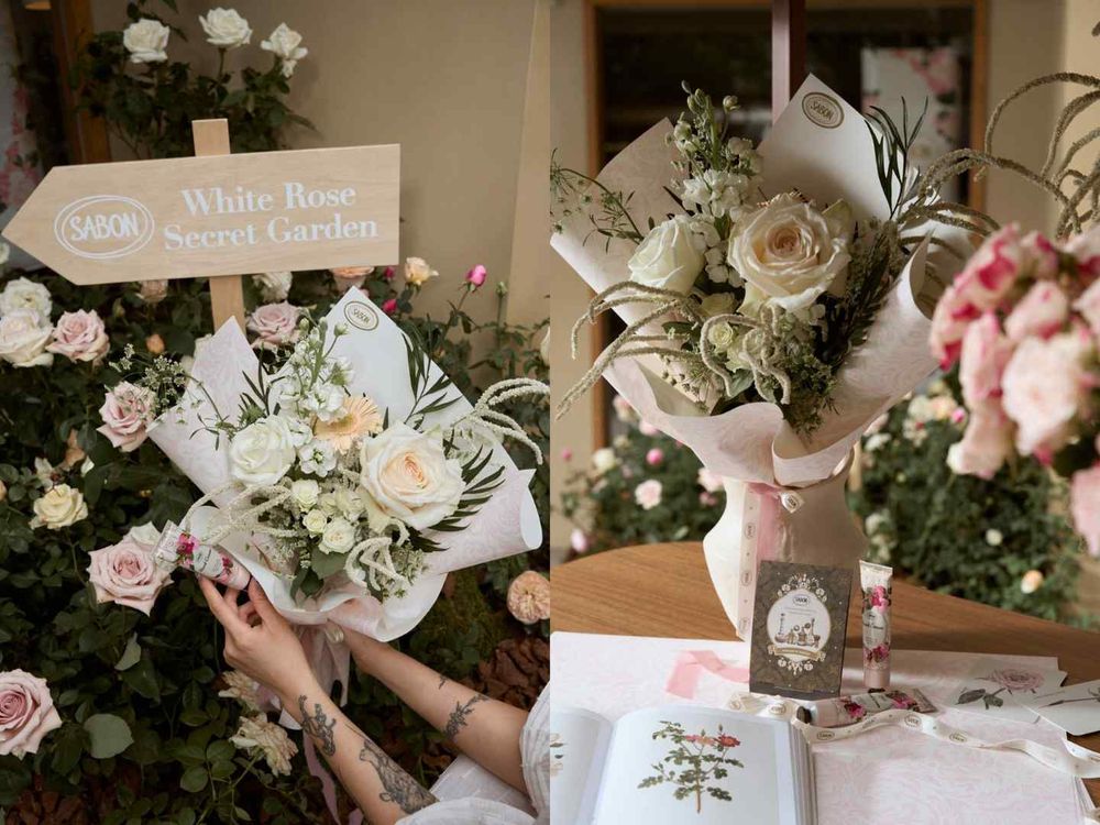 2024玫瑰香氛推薦！SABON復刻白玫瑰限量回歸，明星三部曲、護手霜、臉部磨砂膏、宣言香水，瀰漫著優雅千金的高貴香氣～-2