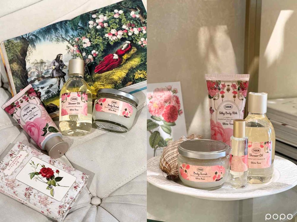 2024玫瑰香氛推薦！SABON復刻白玫瑰限量回歸，明星三部曲、護手霜、臉部磨砂膏、宣言香水，瀰漫著優雅千金的高貴香氣～-14