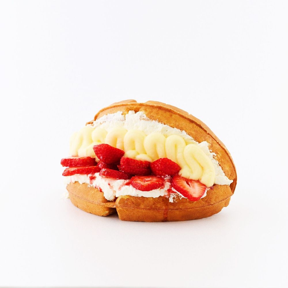 韓國女生都愛吃！白狐院華夫餅草莓系列開賣！「這個口味」網友票選第一名！-1