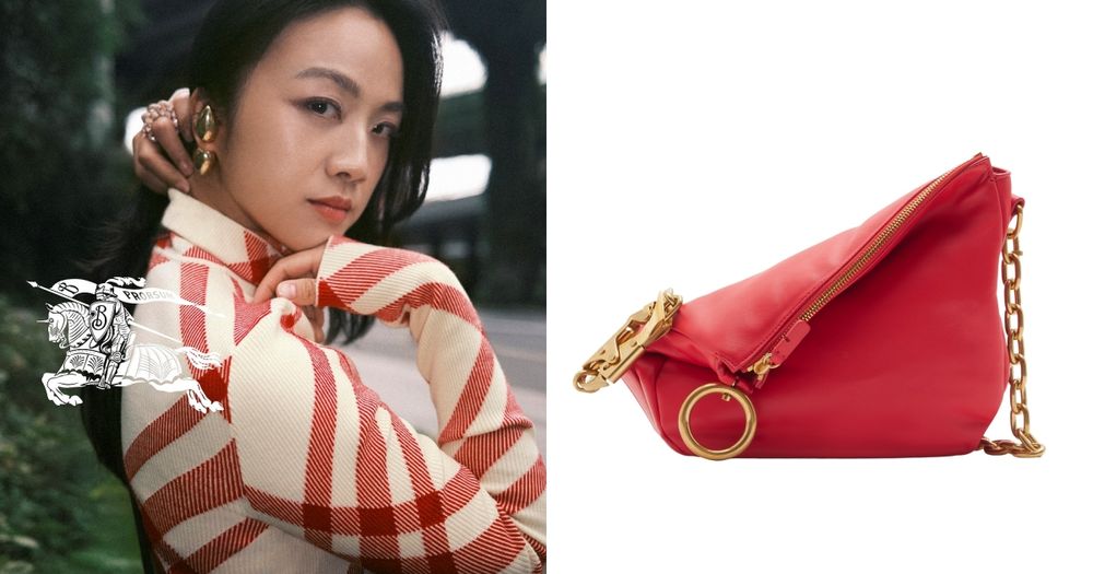 傳說中的終極開運色！Burberry郵筒紅必買單品一次看、「騎士包」湯唯也在揹！-9