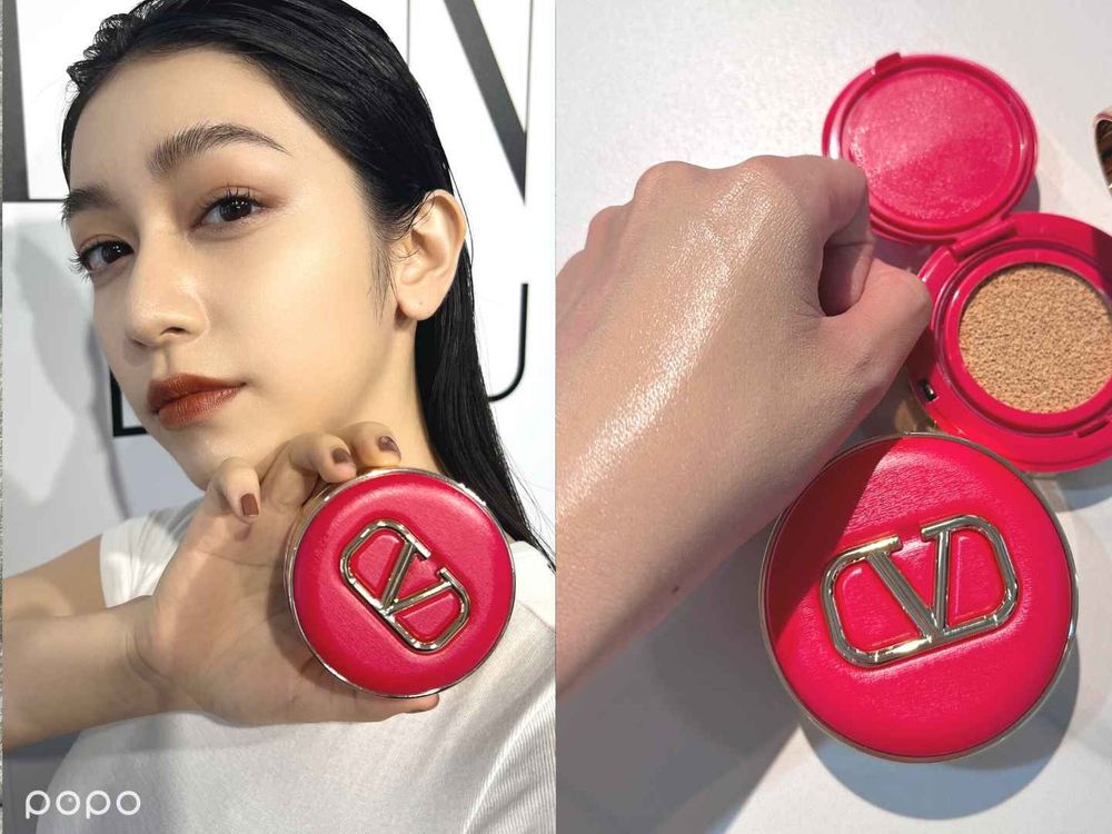 2023氣墊粉餅推薦！VALENTINO BEAUTY「鉚釘白金光感氣墊」一拍一抹、女神光感底妝完成，此生必擁有一顆！-11
