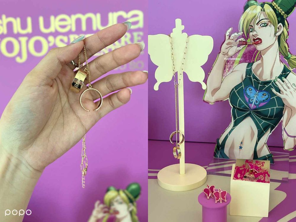 2023聖誕彩妝再創最潮聯名紀錄！植村秀JOJO的奇妙冒險限量彩妝，愛心鏈包9色眼影盤全新質地美瘋，寶藏蜜糖必收！-6